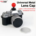 Metal Camera Lens Cap 37mm 40.5mm 43mm 46mm 49mm 52mm 55mm 58mm 62mm 67mm Screw-in Camera Cover Front Cap for .