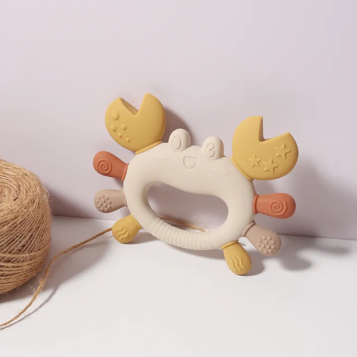 Crab-Shaped%20Baby%20Teether%20%20Food-Grade%20Silicone%20Teething%20Toy%20%20BPA-Free%20Chillable%20Infant%20Teether%20for%20Sore%20Gums%200-24%20Months%20-%20Image%203