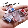 Mini playing card game. 