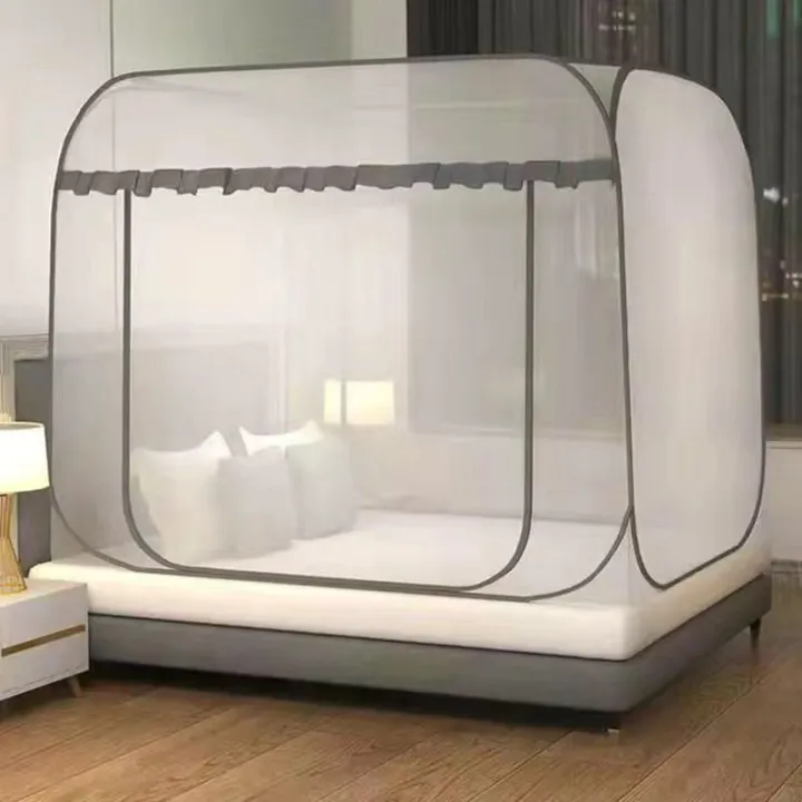 Home%20Bedroom%20Square%20Top%20Yurt%20Mosquito%20Net%20Dormitory%20Installation-free%20Single%20Mosquito%20Net%20Summer%20Encrypted%20Universal%20MosquitoNet%20-%20Image%203
