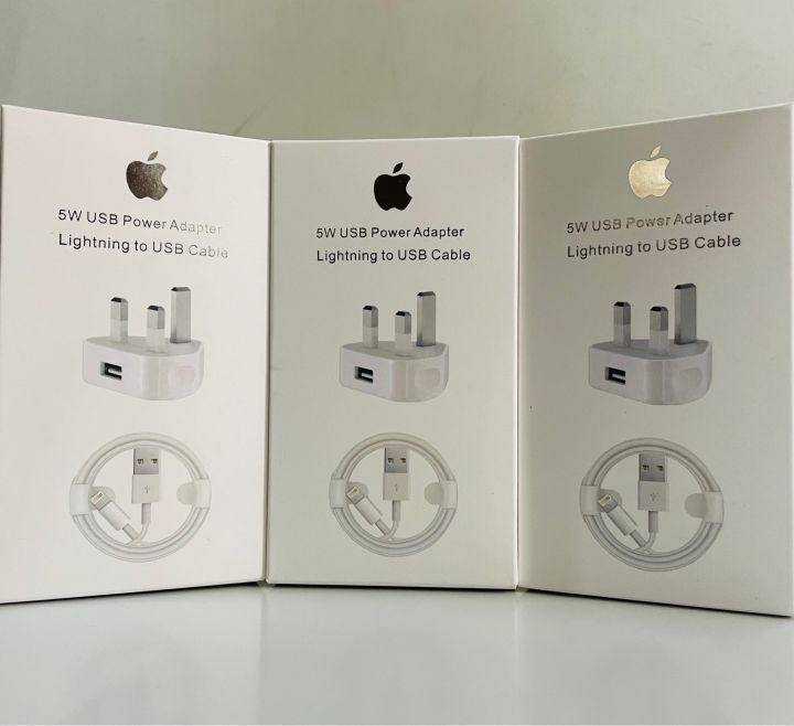 Adapter Iphone X Box Charger IPhone X High Quality Charger 5W USB