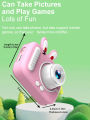 Mini cartoon bunny rabbit HD dual camera, students can video game digital camera (with silicone cover). 