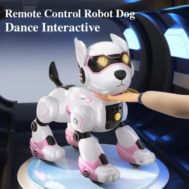 JJRC R27 Remote Control Robot Dog Intelligent Interactive Puppy 2.4 Ghz Remote Voice Control Intelligent Robot Dog Boy Gift Toys