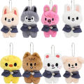 SKZOO Plush Toy Keychain for Stray Children, Cute Multiple Animal Doll Pendants, Fashion Bag Hangers, Children's Festival Gifts. 