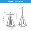2PCS Aluminum Alloy Adjustable Dumble RV Stabilizer Jacks Camper Leveling Blocks for Trailer Camper Motorhome No More Swaying. 
