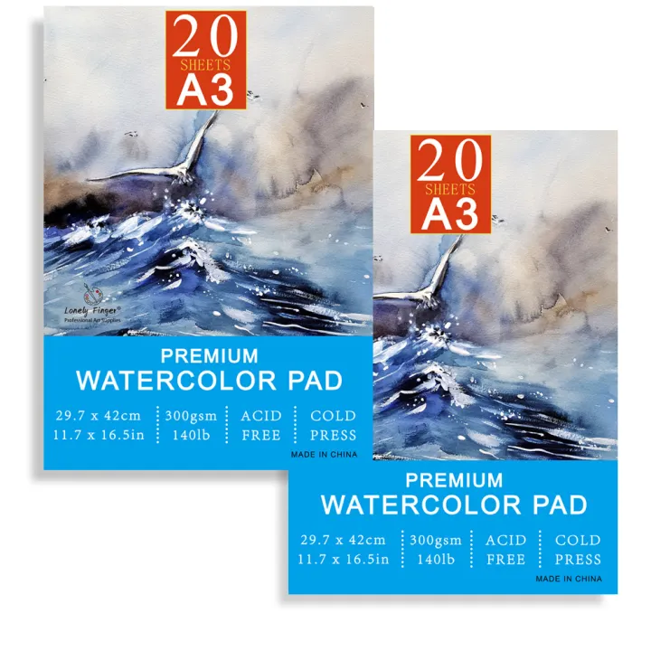 Makkas A4 Watercolor Paper Pad 30 Sheets A4 300gsm Student Quality