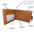 Leather Wallet For Men And Boys | Premium Quality Wallet Magnetic Button Closure Slim and smart Easily adjust in pocket | Voilet  Pruse. 