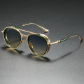 Exquisite Sunglasses Men 2025 New Brand Designer Round Pilot Punk Sun Glasses Man Unisex Luxury Glasses Lentes De Sol Hombre. 
