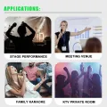 Wireless Microphone System XLR Mic Converter Adapter UHF Automatic Transmitter Setup For Condenser Dynamic Mic. 