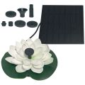 Lotus Shape Floating Garden Fountain Life Up To 20000 Hours Solar Powered Fountain Pump Water Lily Ornaments for Decore Garden.