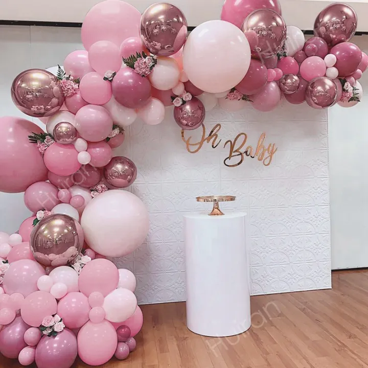 Pink%20Balloon%20Garland%20Arch%20Kit%20Happy%20Birthday%20Party%20Decor%20Kids%20Baby%20Shower%20Girl%20Globo%20Wedding%20Birthday%20Ballons%20Party%20Supplies%20-%20Image%204