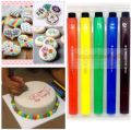 Food Coloring Markers Food Writer Pen Fine-Tip Edible Markers DIY for Fondants Biscuits Cakes Chocolate for baking tools. 