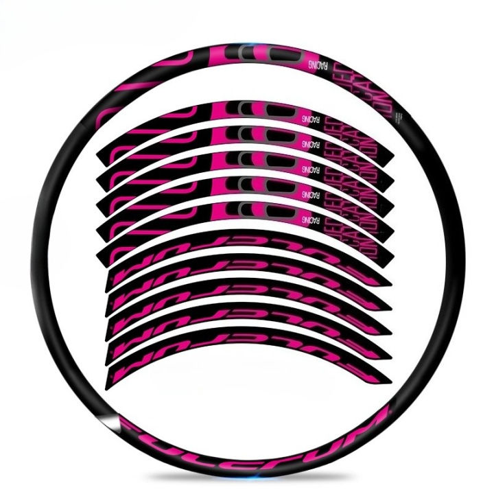 Wheel Set Sticker 2D Flat Sticker 10PCS/ET Racing 6DB Disc Brake Wheel Set Sticker Road ...