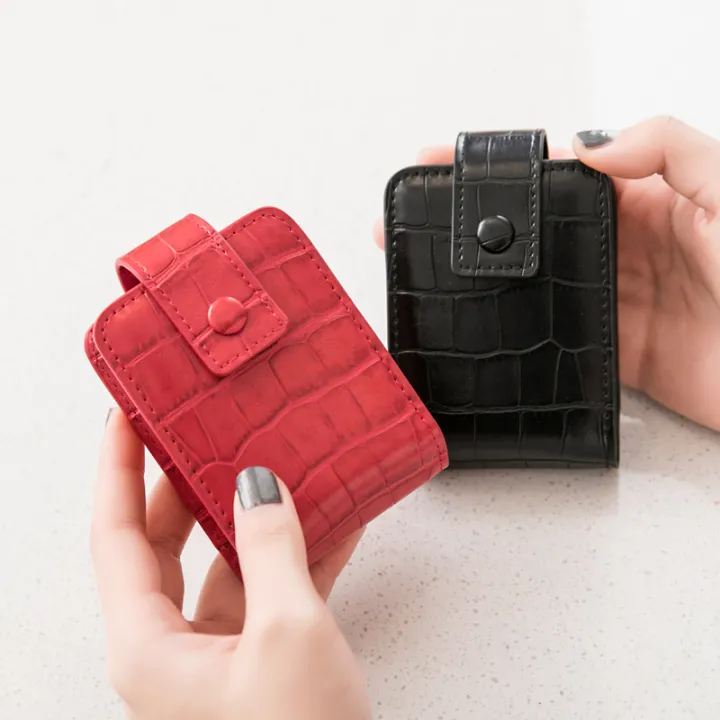 Mini%20Portable%20Lipstick%20Bag%20With%20Mirror,Minimalism%20Small%20Cosmetic%20Bag%20With%20Button,%20Crocodile%20Embossed%20Women's%20Makeup%20Storage%20Case%20-%20Image%205