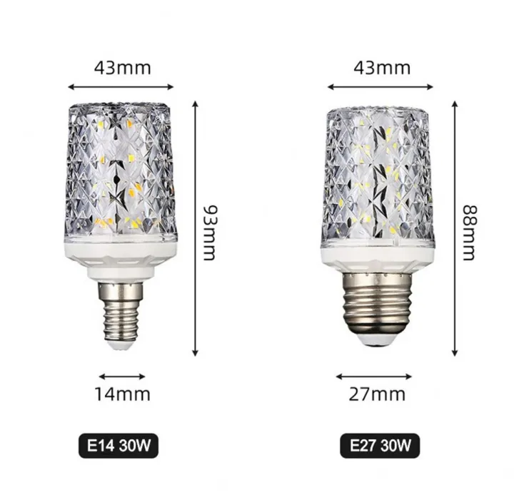 LED%20corn%20light%20bulbs%20E27%20E14%2030W%2040W%20AC%20220V%20240V%205730%20SMD%20LED%20crystal%20lamp%20360%20Beam%20Angle%20Replace%20Halogen%20Chandelier%20light%20-%20Image%203