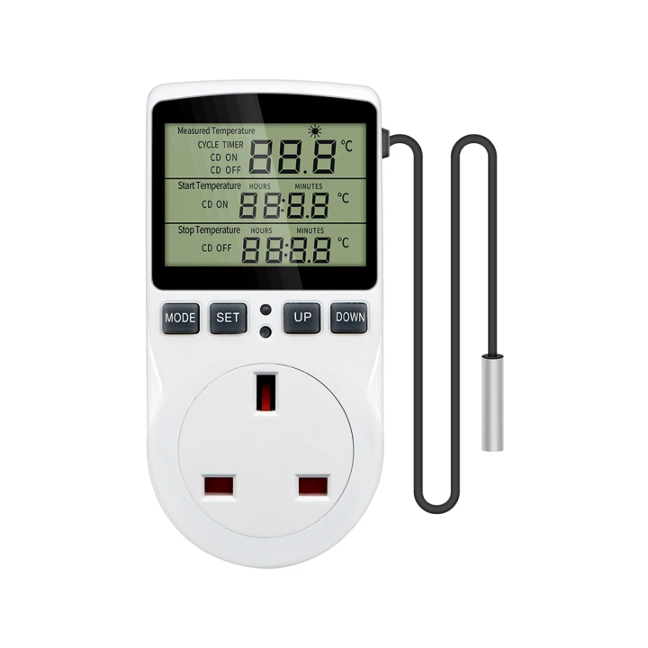 Timer Socket Digital Thermostat 220v Temperature Controller Socket ...