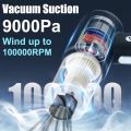 Car Vacuum Cleaner Cordless, 9000pa Electric wireless car vacuum with 2 Speeds Adjustable, 6000mAh rechargeable Battery Dust Collector for Car Home Office. 