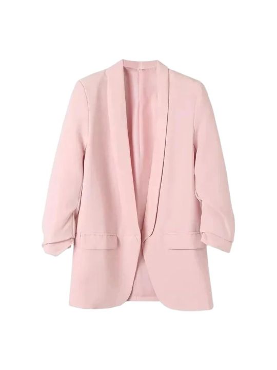 Women%20Fashion%20Office%20Wear%20Open%20Blazer%20Coat%20Vintage%20Long%20Pleated%20Sleeves%20Flap%20Pockets%20Female%20Outerwear%20Chic%20Tops%20-%20Image%205