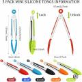 Choose Your Perfect Tongs: 7" (Precise) / 9" (All-Purpose) / 12" (BBQ) - All with Silicone Tips & Lock. 