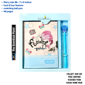 Kids Diary with Butterfly Pen and Lock Set B6-7x5 inch 48 Pages - Girls Planner with Creative Sketching Features. 