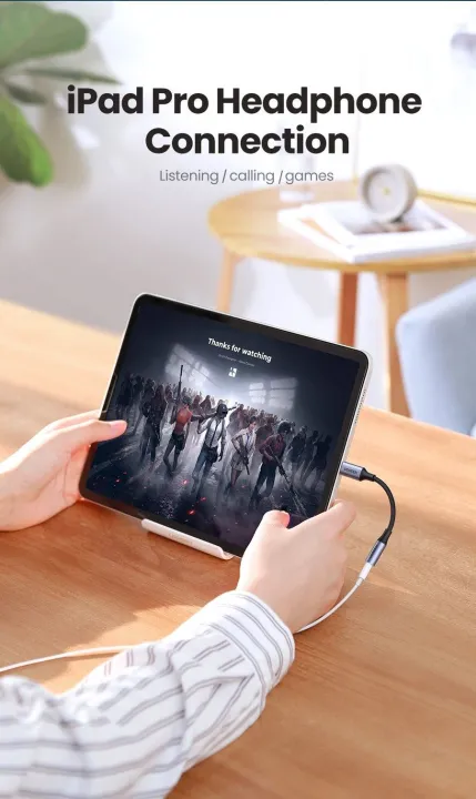 UGREEN%20USB%20C%20to%203.5mm%20Headphone%20Adapter,%20Type%20C%20Dongle%20Audio%20Jack%20Converter%20with%20DAC%20Chip%20Compatible%20for%20Galaxy%20Note20%20Ultra/Note20/S20/Note10/S10,%20Pixel%204%203%202%20XL,%20,%20OnePlus%20and%20More%20-%20Image%206