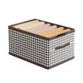 Foldable washable wadrobe Storage Box Folding Basket With Frame Clothing Organizer Drawer Cabinet Bin Containers For Wardrobe Bedroom Closet Home. 