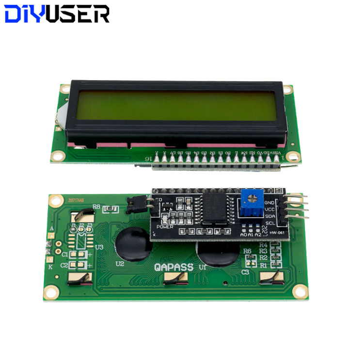 LCD1602%201602%20LCD%20Module%20Blue%20/%20Yellow%20Green%20Screen%2016x2%20Character%20LCD%20Display%20PCF8574T%20PCF8574%20IIC%20I2C%20Interface%205V%20-%20Image%205