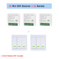 CENFAYA TUYA WiFi Mini Smart Light Switch 110V 220V 230V RF 433Mhz Wall Panel Remote Control Timer For Alexa  Assistant. 