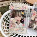2pcs Dopamine Cute Graffiti Photocard Zipper PVC Case Polaroid  Photo Card Holder. 