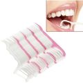 Pack Of 25 PC's" Premium Dental Floss Picks With High Tensile Strength | Anti Skid Handle Tooth Cleaning Flosser Sticks | Strong Pull Thread With Dual Use Tail Toothpick For Easy Oral Care And Daily Teeth Cleaning. 