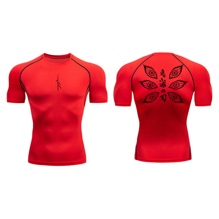 Graphic%20Print%20Compression%20Shirt%20for%20Men%20Gym%20Workout%20Running%20T-Shirt%20Tees%20Tops%20Athletic%20Quick%20Dry%20Undershirt%20Baselayer%20Activewear%20-%20Image%205