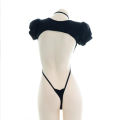 Backless Straps Bandage Underwear Set One-piece Bikini Costume Women Pajamas Lingerie Uniform Cosplay.