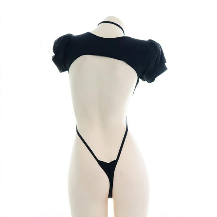 Backless%20%20Straps%20Bandage%20Underwear%20Set%20One-piece%20Bikini%20Costume%20Women%20Pajamas%20Lingerie%20Uniform%20Cosplay%20-%20Image%203