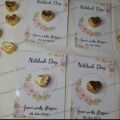 10 Pcs Customized Nikkah/Wedding Chocolate Cards/Dua-e-Khair Chocolate Cards/Nikkah/Wedding Favours Cards/Nikkah/Wedding Giveaways Cards. 