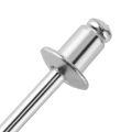 50pcs Open End Rivets Aluminum Decoration Pull Nail 2.4mm/3.2mm/4mm/4.8mm Lightweight Corrosion-resistant for DIY Accessories. 