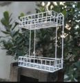 Wall mounted 2 Layer Hanging Kitchen bathroom Metal Rack bathroom organizer Drying Rack.