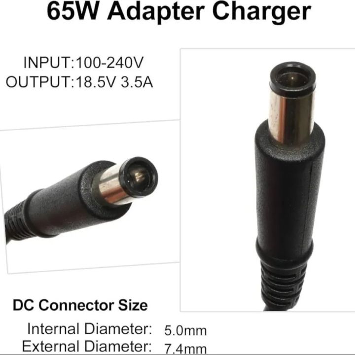 HP%20Laptop%20Power%20Charger%20AC%20Adapter%20Big%20Port%2065W%2018.5V%203.5A%20Pin%20Size%20-%20Image%202