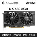 MLLSE AMD RX 580 8GB 2048SP Graphics Card Video Card GDDR5 256Bit PCI-E 3.0 ×16 8Pin Radeon GPU Rx 580 Gaming Placa De Video. 