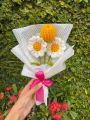 room decor crochet 4 flowers set (vase not include). 