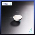 Ceramic evaporating bowl, porcelain floor tile bowl, round bottom with spout lab. 