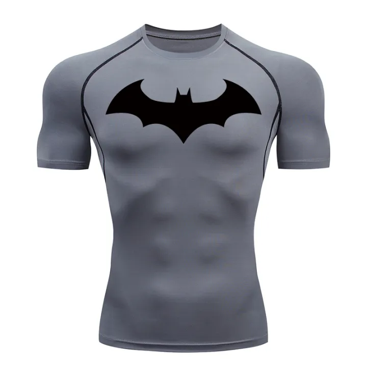 Bat%20Graphic%20Compression%20Shirts%20for%20Men%20Short%20Sleeve%20Rash%20Guard%20Gym%20Workout%20Running%20Tshirt%20Summer%20Athletic%20Quick%20Dry%20Tees%20Tops%20-%20Image%204