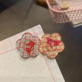 4pcs cute jelly color-block flower hair clip sweet girl candy duck mouth clip ins edge clip small fresh hairpin. 