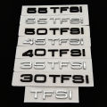 3D ABS 30 35 40 45 50 55 TFSI Logo Letters Car Trunk Emblem Badge Sticker For Audi Q3 Q5 Q7 A1 A2 A3 A4 A5 A6 A7 A8 Accessories. 