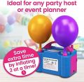 Electric balloon pump-Machine/Dual nozzle-Inflator, Air-Baloon pump-Pump for-Balloons-Portable, Air Blower Pump, Ballons for-Birthday-Decoration items/set/accessories-Party Supplies/Inflated-Electric-Air filling pump-Inflatable-Tools [ 220V-240V, 600W ]. 