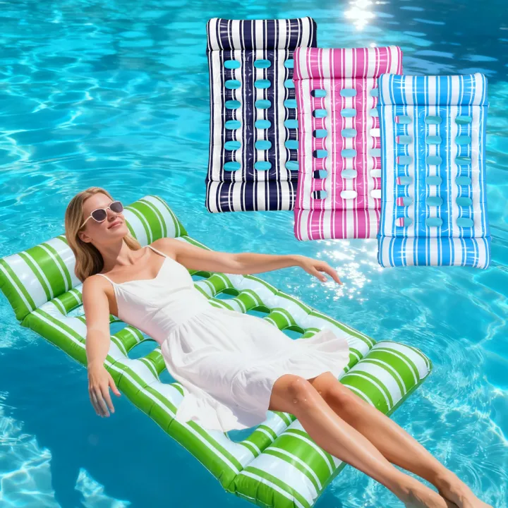 1%20PC%20Inflatable%20Hole%20Floating%20Raft%20Portable%20Floating%20Bed%20Suitable%20for%20Summer%20Beach%20Swimming%20Pool%20Water%20Entertainment%20-%20Image%202