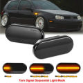 For VW Golf 3 4 MK3 MK4 Passat 3BG Polo 6N 9N Bora Vento Dynamic Side Marker Turn Signal Sequential Blinker Light.