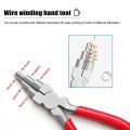 15.5cm 6-in-1 Bail-Making Plier With Grip Handle DIY Ring Making Loops And Jump Rings Tools Iron Wire Looping Jewelry Pliers. 