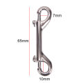 65mm/88mm/100mm Double Ended Scuba Diving Hook - Stainless Steel Eye Bolt Snap Hook Quick Link Carabiner. 