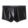 1/3PCS Men's Cool Ice Silk Boxers Shorts Summer Satin-like Solid Underpants Skin Friendly Breathable Mesh Crotch Male Underwear. 