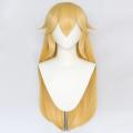 WHIMSICAL W Synthetic Hair 30 Inch Long Blonde Straight Princess Peach Cosplay Wig for Women Halloween Party Wigs. 